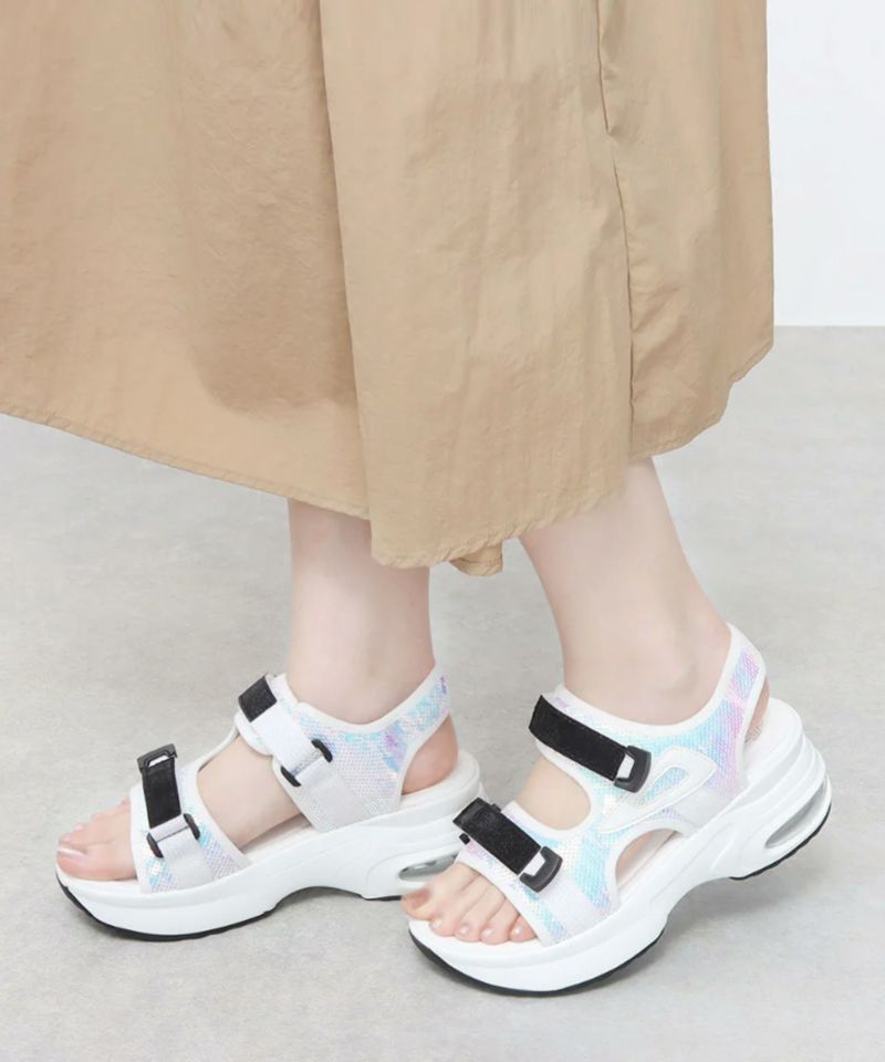 ホワイト スポーツサンダル エアクッション付き 楽天市場】【1日限定☆P7倍】 アーヴェヴェ サンダル レディース