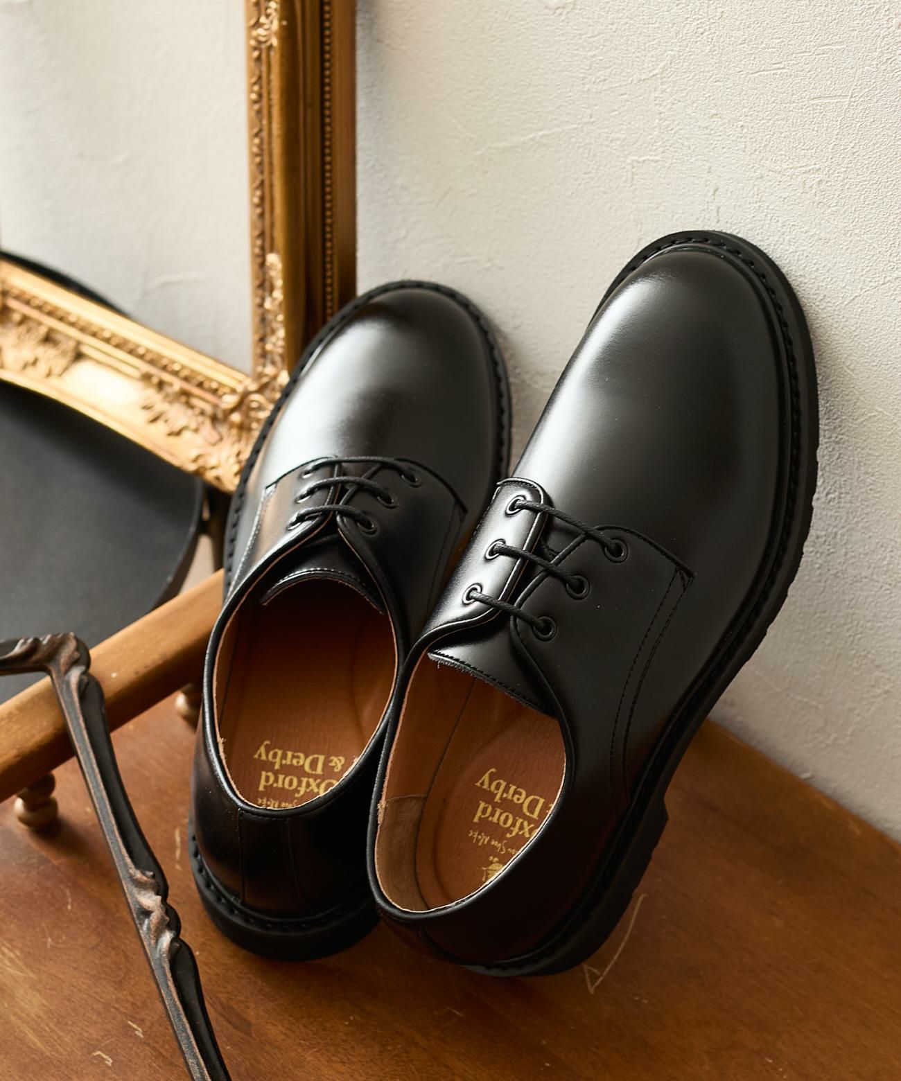 外羽根プレーントゥレースアップシューズ | andex shoes product