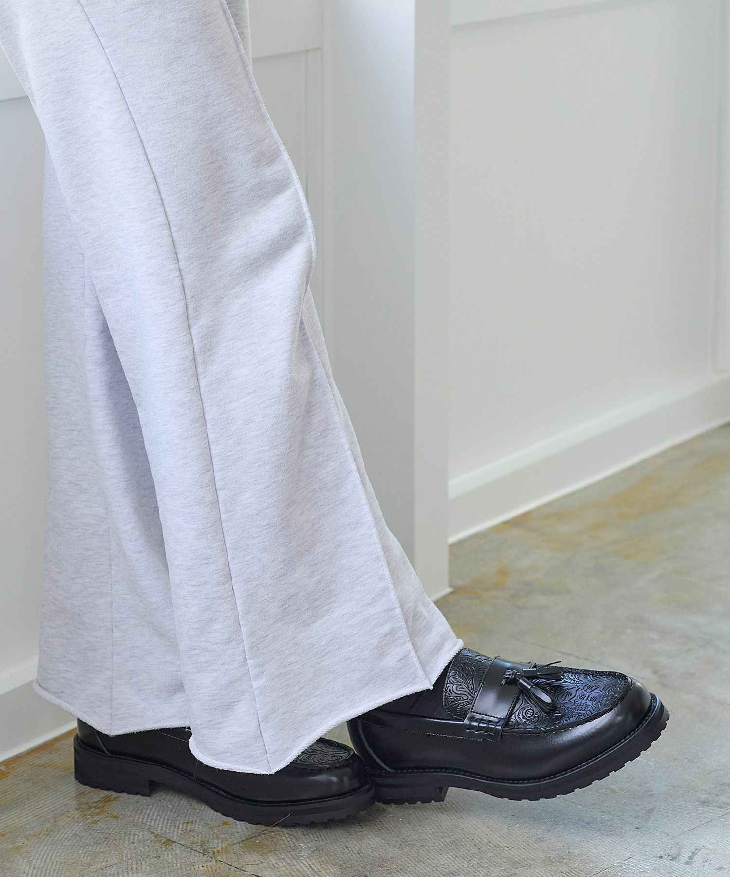 タッセル付きブラックローファー 37 レディース 【ABC SELECT】 エービーシーセレクト TASSEL LOAFER 3