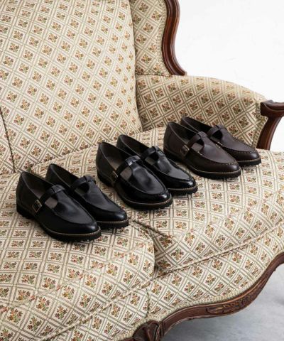timeless shoes”プレーントゥポストマンシューズ | andex shoes