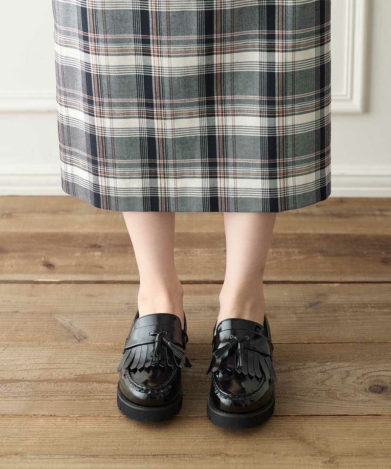 柔らかクッション 軽量 厚底 タッセルローファー | andex shoes